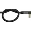 GoodConnections SAT-Antennenkabel SmartFLEX, IEC/Koax Winkelstecker auf Buchse, vergoldet, vierfach geschirmt, 120dB Schirmung, Schwarz, 15m (GC-M2078)