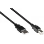 GoodConnections USB 2.0 Kabel A auf B Stecker, 3m, Schwarz 2510-3OFS