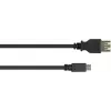 GoodConnections USB-OTG Adapterkabel, Micro-USB Typ B Stecker auf USB Typ A Buchse, USB 2.0, 0,1 m, Schwarz