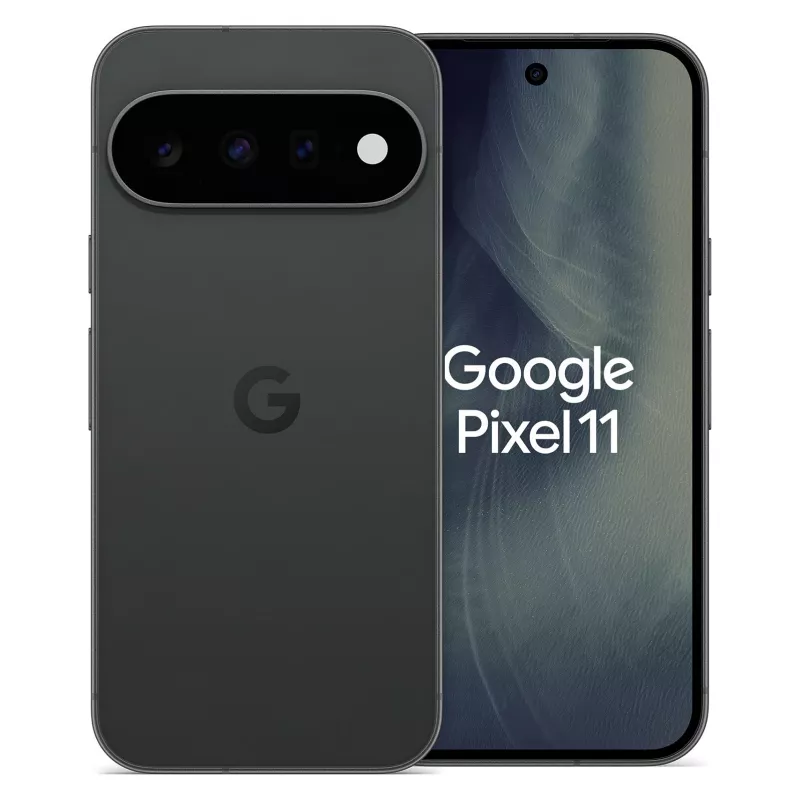 Google Pixel 11 5G Smartphone, 6,3 Zoll OLED 120Hz, 12GB RAM, 256GB Speicher, Dual-SIM, Obsidian, Android 15, EU/UK
