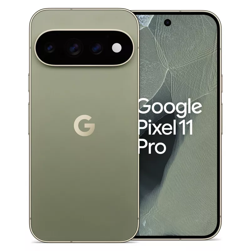 Google Pixel 11 Pro 5G Smartphone, 12GB RAM, 256GB Speicher, 6,3 Zoll OLED 120Hz Display, Oliv
