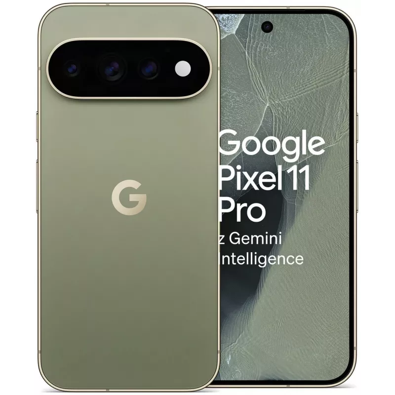 Google Pixel 11 Pro 5G Smartphone, 12GB RAM, 256GB Speicher, 6,3 Zoll OLED 120Hz Display, Oliv