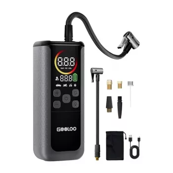 GOOLOO GT160 Dual Reifenfüller | 12V DC, 150 PSI, Digitalanzeige, 70 L/min, Auto-Stopp, LED-Arbeitslicht