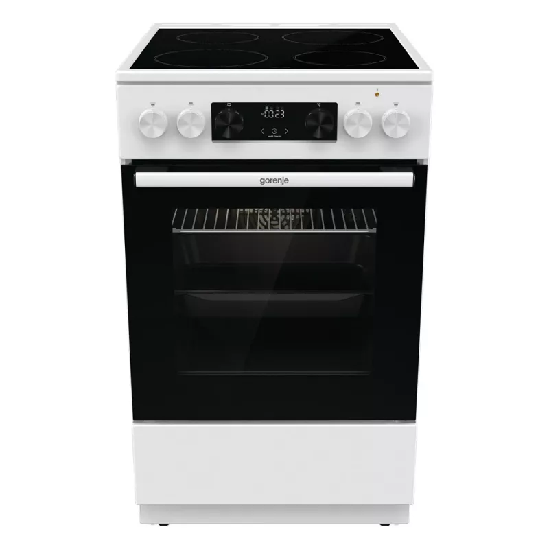 Gorenje GEC 5C41 WG Freistehender Elektroherd – Weiß, 50 cm, 70 L, 9 Funktionen