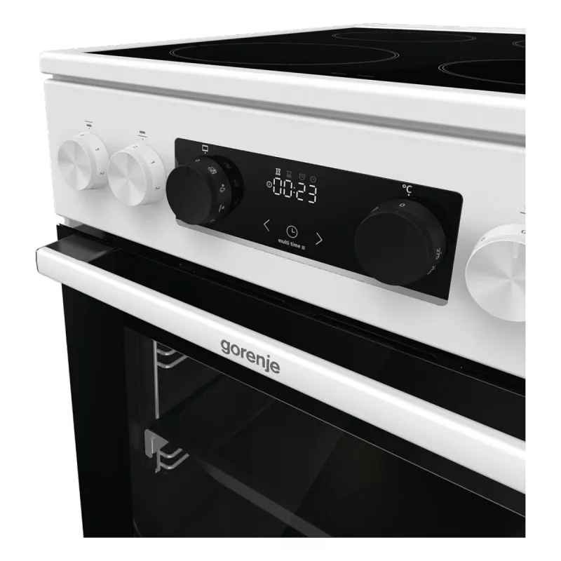 Gorenje GEC 5C41 WG Freistehender Elektroherd – Weiß, 50 cm, 70 L, 9 Funktionen