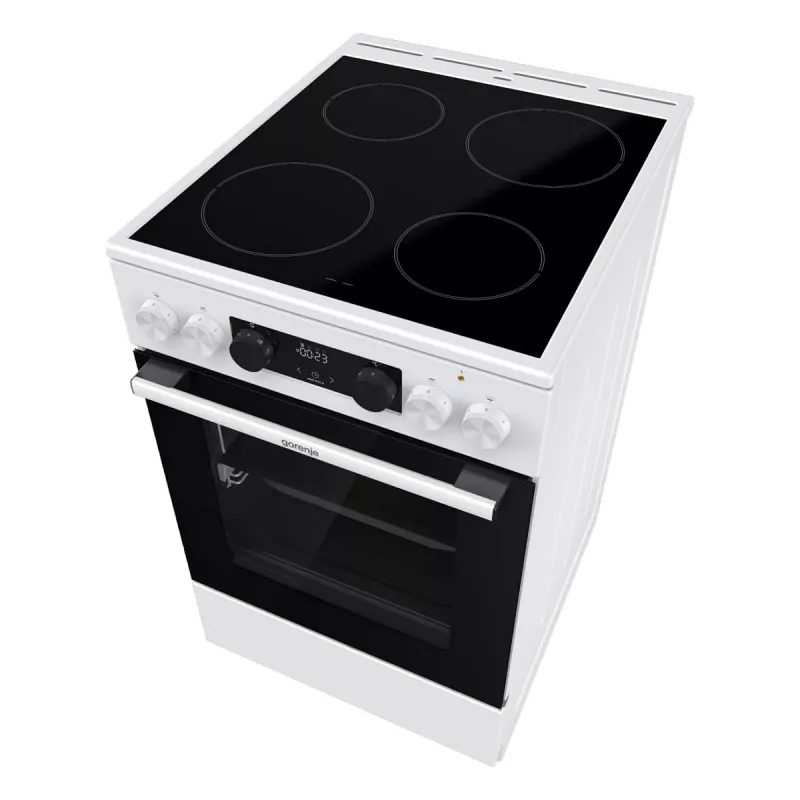 Gorenje GEC 5C41 WG Freistehender Elektroherd – Weiß, 50 cm, 70 L, 9 Funktionen