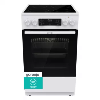 Gorenje GEC 5C41 WG Freistehender Elektroherd – Weiß, 50 cm, 70 L, 9 Funktionen