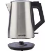 Gorenje K17OS Kabelloser Wasserkocher, 1,7 L, 2200 W, Edelstahl / Schwarz