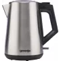 Gorenje K17OS Kabelloser Wasserkocher, 1,7 L, 2200 W, Edelstahl / Schwarz