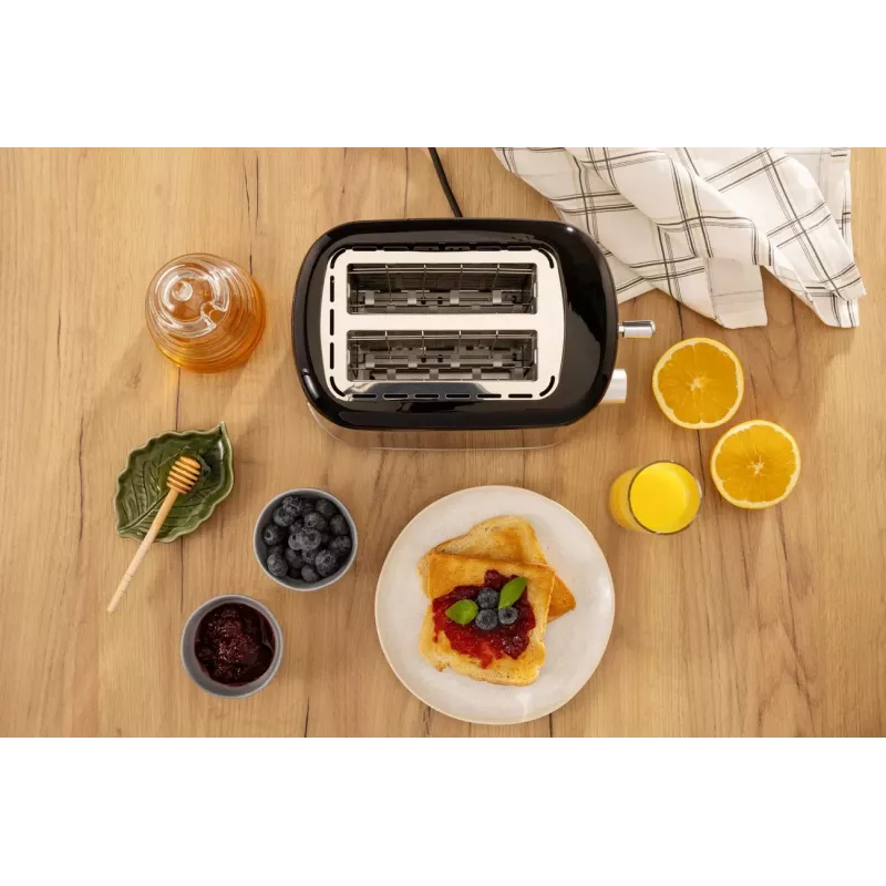 Gorenje T800DB 2-Scheiben-Toaster, 800 W, 7 Bräunungsstufen, Schwarz