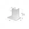 Gorenje WHT66236B Wandhaube Schwarz 650 m³/h
