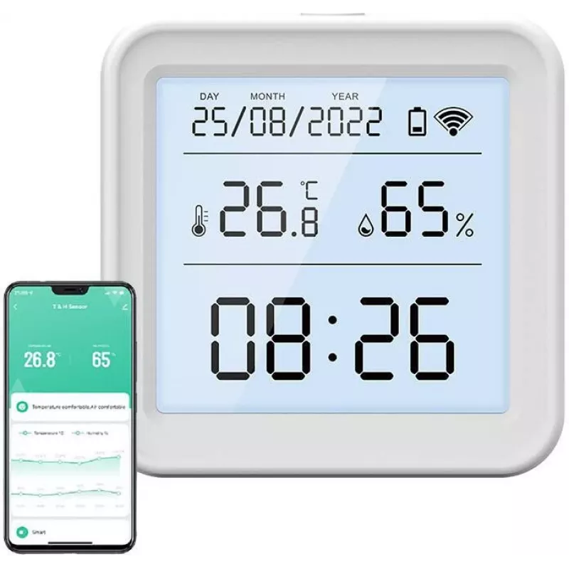 Gosund S6 Smart Wi-Fi Temperatur- und Luftfeuchtigkeitssensor mit LCD-Display, Tuya-kompatibel