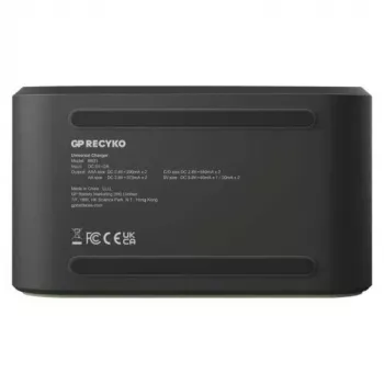 GP Batterieladegerät B361 mit 4 Kanälen, 2600 mAh, 2,8 V, Schwarz EU