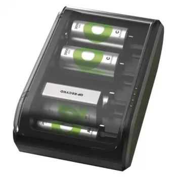 GP Batterieladegerät B361 mit 4 Kanälen, 2600 mAh, 2,8 V, Schwarz EU