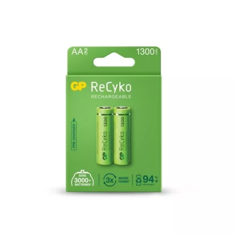 GP ReCyko AA Akku 1300mAh 2er-Pack Blister