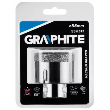 Graphite 55H313 19-teiliger HSS-R Spiralbohrer-Satz mit Koffer, 1-10 mm, DIN 338, schwarz oxidiert