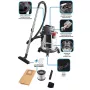 Graphite 58GE124 30L Edelstahl Nass- und Trockensauger mit Werkzeugsteckdose, 1500W