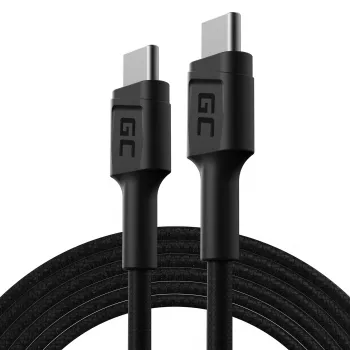 Green Cell GC PowerStream USB Type-C Male to Type-C Male Fast Charging Cable 2m Black