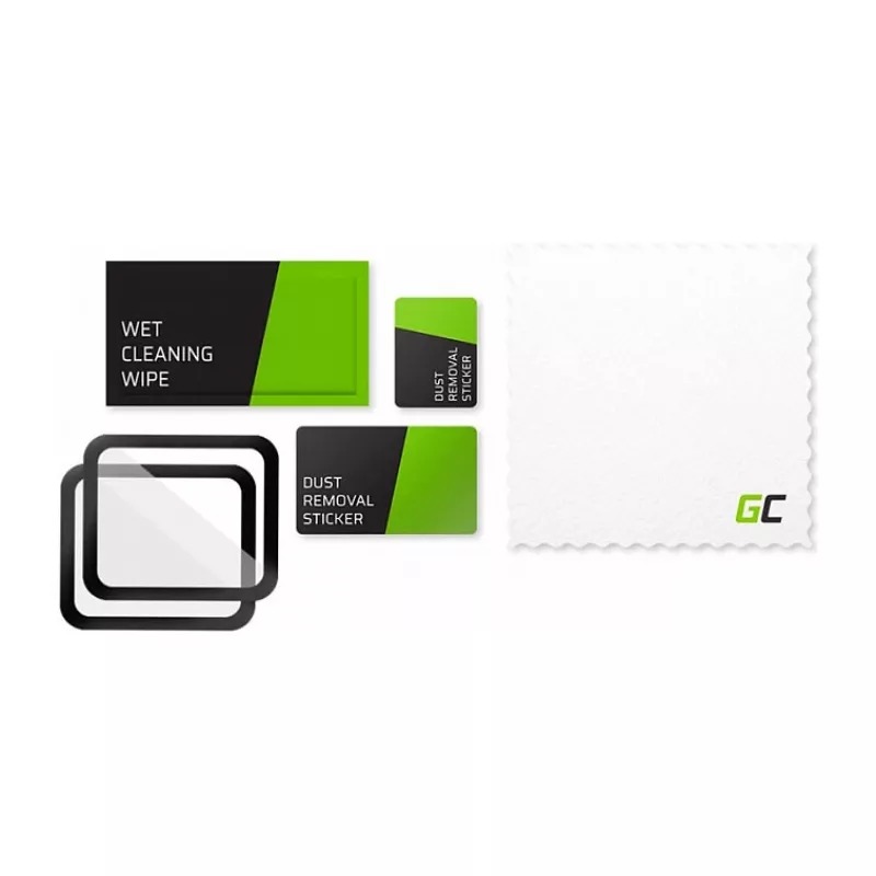 Green Cell GL88 2x GC Clarity Displayschutz für Apple Watch 42mm (Temperglas, 9H, klar)