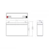Green Cell Ersatzbatterie AGM34 6V 14Ah AGM Vlies-Bleiakku