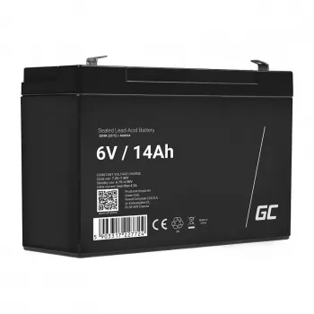 Green Cell Ersatzbatterie AGM34 6V 14Ah AGM Vlies-Bleiakku