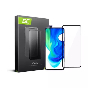 Green Cell GC Clarity Panzerglas Displayschutz für Xiaomi Pocophone F2 Pro - 9H Härte, 0,33 mm, oleophob, blasenfrei, vollständige Abdeckung