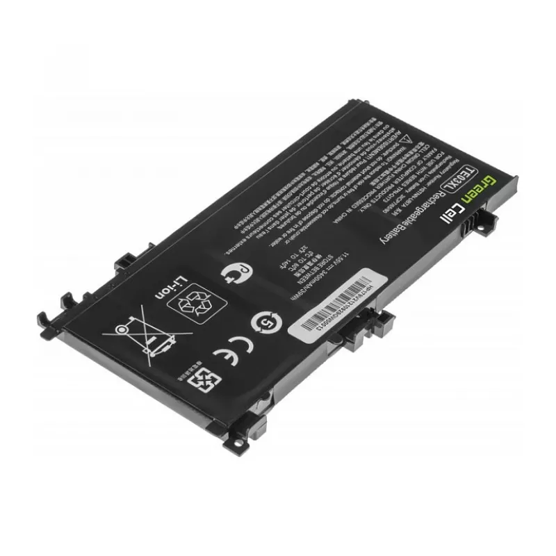 Green Cell TE03XL Akku für HP Omen 15-AX und Pavilion 15-BC Serie – 52,5 Wh, 11,55 V, 4550 mAh, Li-Ion, 3 Zellen, Schwarz