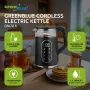 GREENBLUE Kabelloser Wasserkocher GB670 B 1,7L 2200W Schwarz/Silber