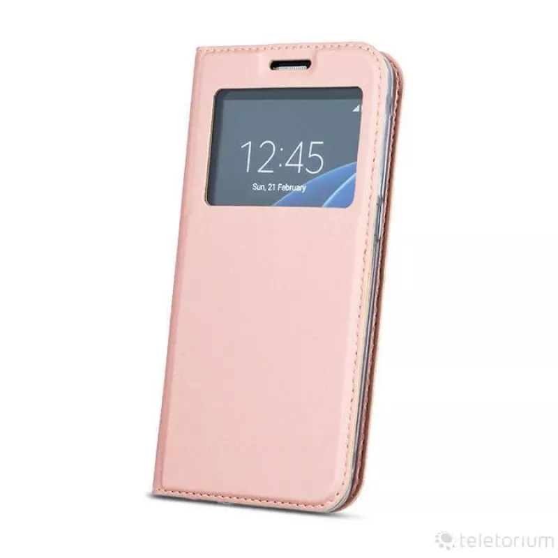GreenGo Smart Look Flip Case für Huawei P10 Plus - Roségold