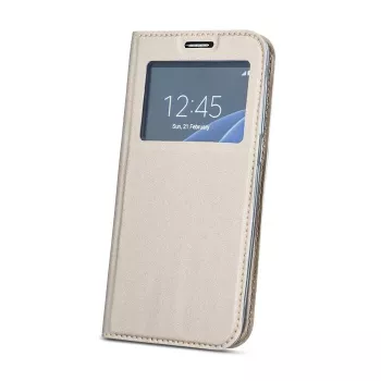 GreenGo Smart Look Flip Case für Samsung Galaxy A6+ (2018) - Gold