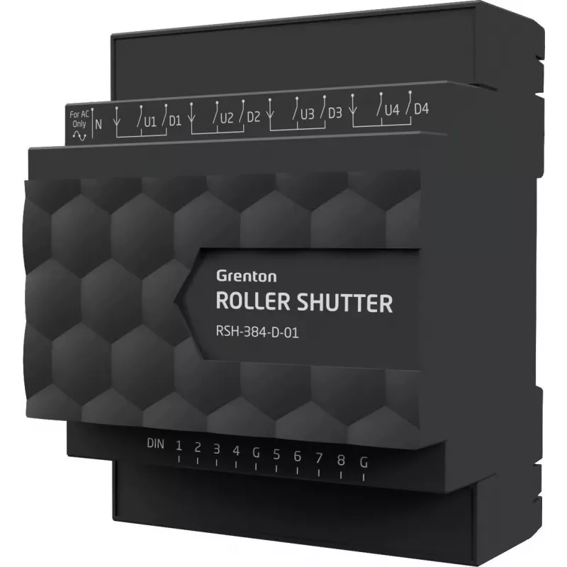 Grenton RSH-384-D-01 4-Kanal-Rollladensteuermodul (DIN-Schiene, TF-Bus)