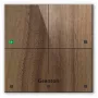 Grenton Touch Panel 4 Touch Fields TF-Bus Dark Wooden Front