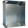 Grothe 55883 Verteilerschrank aus verzinktem Stahl IP44 Aufputz 8 Vorprägungen 100x100x50mm