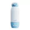 Grownsy Tragbarer Milchwärmer mit Digitalanzeige, 8800mAh Akku, USB-C-Ladung, BPA-frei, Weiß/Grau