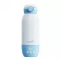 Grownsy Tragbarer Milchwärmer mit Digitalanzeige, 8800mAh Akku, USB-C-Ladung, BPA-frei, Weiß/Grau