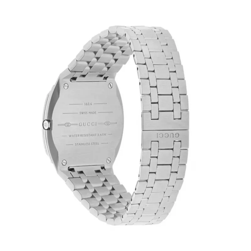Gucci 25H Damen-Quarzuhr YA163402 34mm Edelstahl