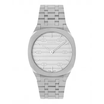 Gucci 25H Damen-Quarzuhr YA163402 34mm Edelstahl