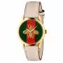 GUCCI G-Timeless Damenuhr YA1264128 38mm Swiss Quarz Edelstahl Silbernes Zifferblatt