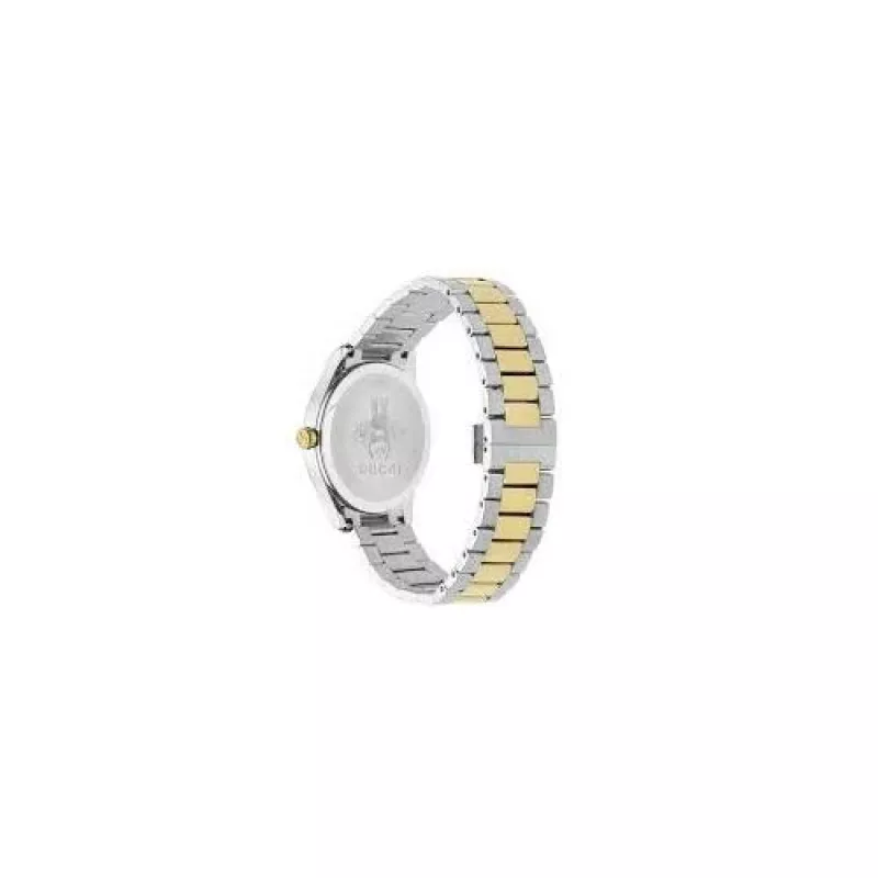Gucci G-Timeless Herrenuhr YA1264074 38mm Edelstahl Silbernes Zifferblatt