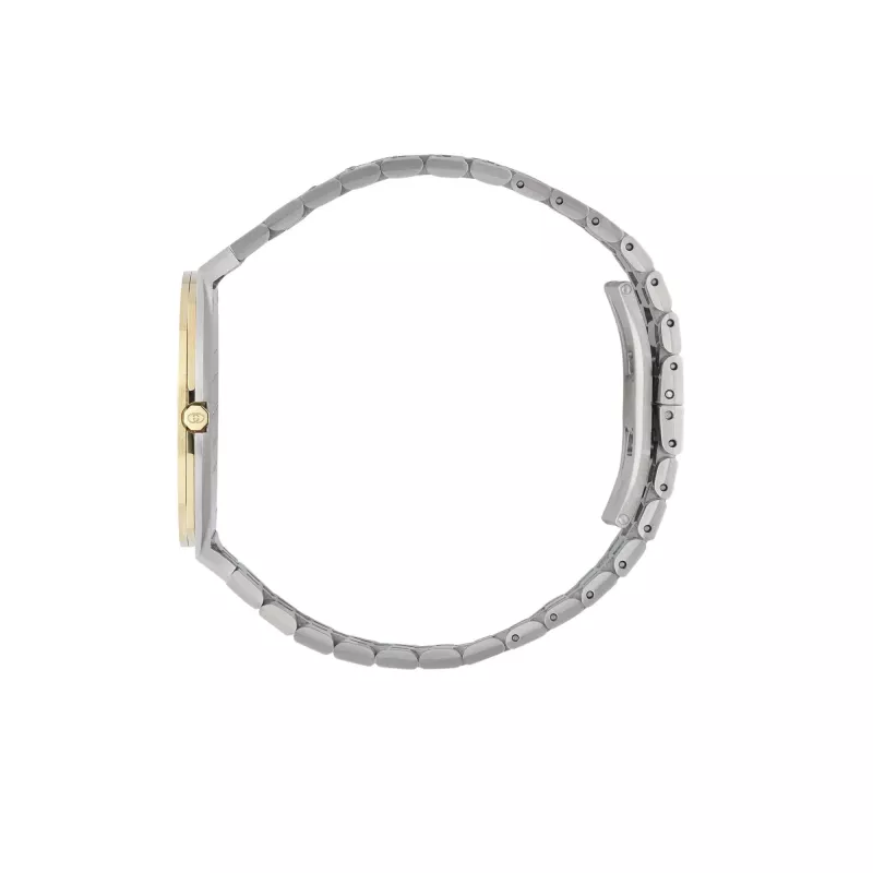 GUCCI G-Timeless Damenuhr YA163403 34mm Edelstahl Silber Sun-Brushed Zifferblatt
