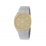 GUCCI G-Timeless Damenuhr YA163403 34mm Edelstahl Silber Sun-Brushed Zifferblatt