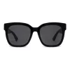GUCCI GG0034SN-001 Damen eckige Sonnenbrille 54/20/140 mm Schwarz Acetat Grau Nylon UV400