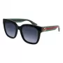 Gucci GG0034SN-002 Cat Eye Sonnenbrille Schwarz Grau 54mm