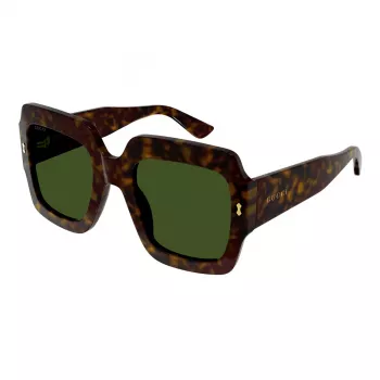 Gucci GG1111S-002 Damen-Sonnenbrille Schwarz Grau Quadratisch Acetat 54mm