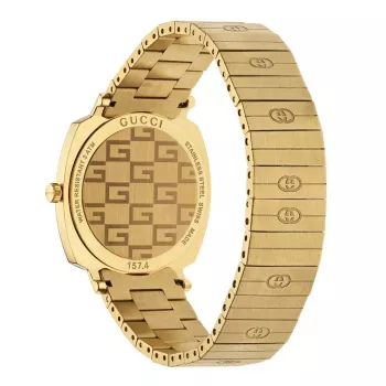 GUCCI Grip Watch YA157403 35mm Swiss Quartz Stainless Steel Mesh Damen