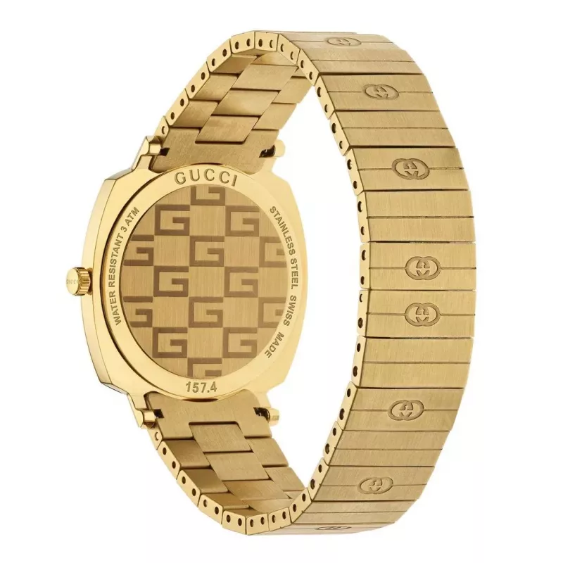 GUCCI Grip Watch YA157403 35mm Swiss Quartz Stainless Steel Mesh Damen