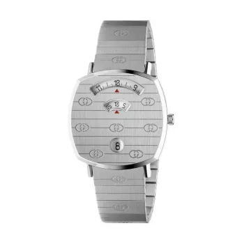 GUCCI Grip Damenuhr YA157401 35mm Gold PVD Edelstahl Quarz