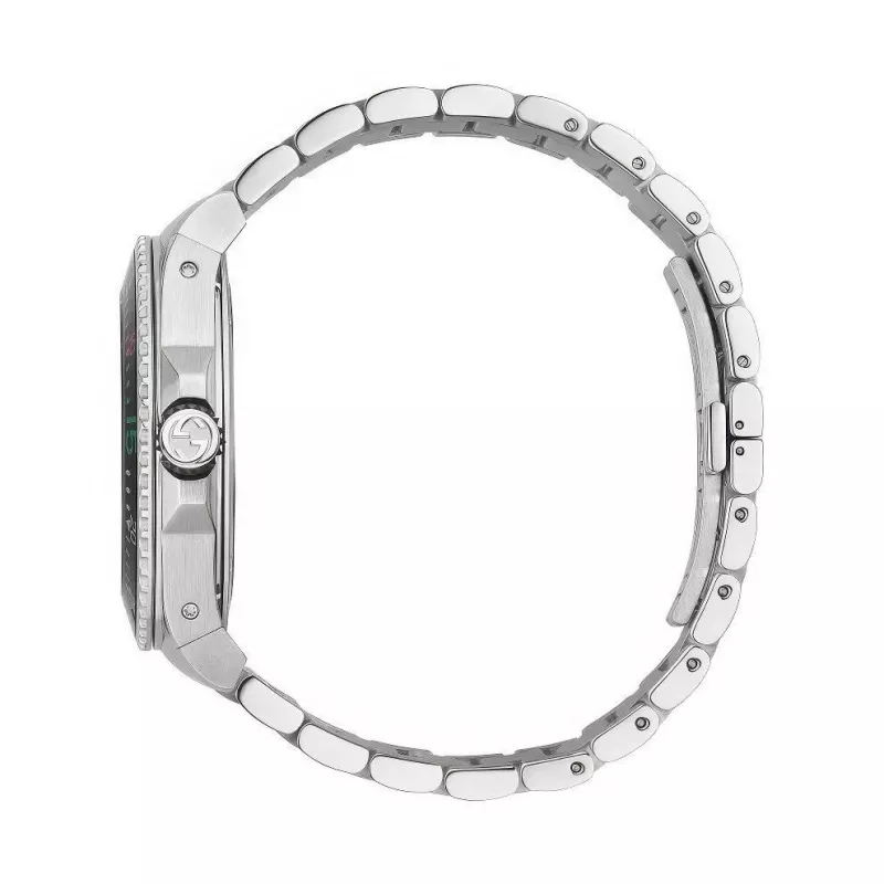 Gucci Herrenuhr YA136218 45mm Edelstahl Swiss Quarz Taucheruhr