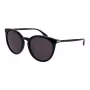 GUCCI Damen GG0064SK-001 Rechteckige Sonnenbrille - Schwarzer Acetatrahmen, graue Nylongläser, 55/20/135 mm