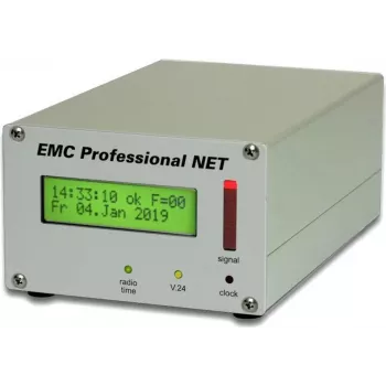 GÜDE 3001 Industrie DCF77 NTP Zeitserver mit DIN-Schienen-Montage und PoE